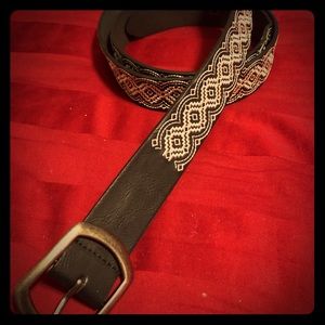 Lane Bryant Beautiful black Belt white stitching